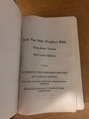Jack Van Impe Prophecy Leather Bible New 2nd Edition King James Version Poster