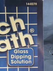 Etch Bath Glass Dipping Solution PB Book with Complete Instructions 26 Pages