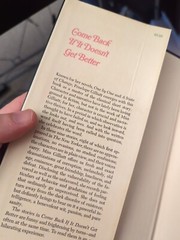Penelope Gilliatt COME BACK IF IT DOESN’T GET BETTER FIRST AMERICAN EDITION