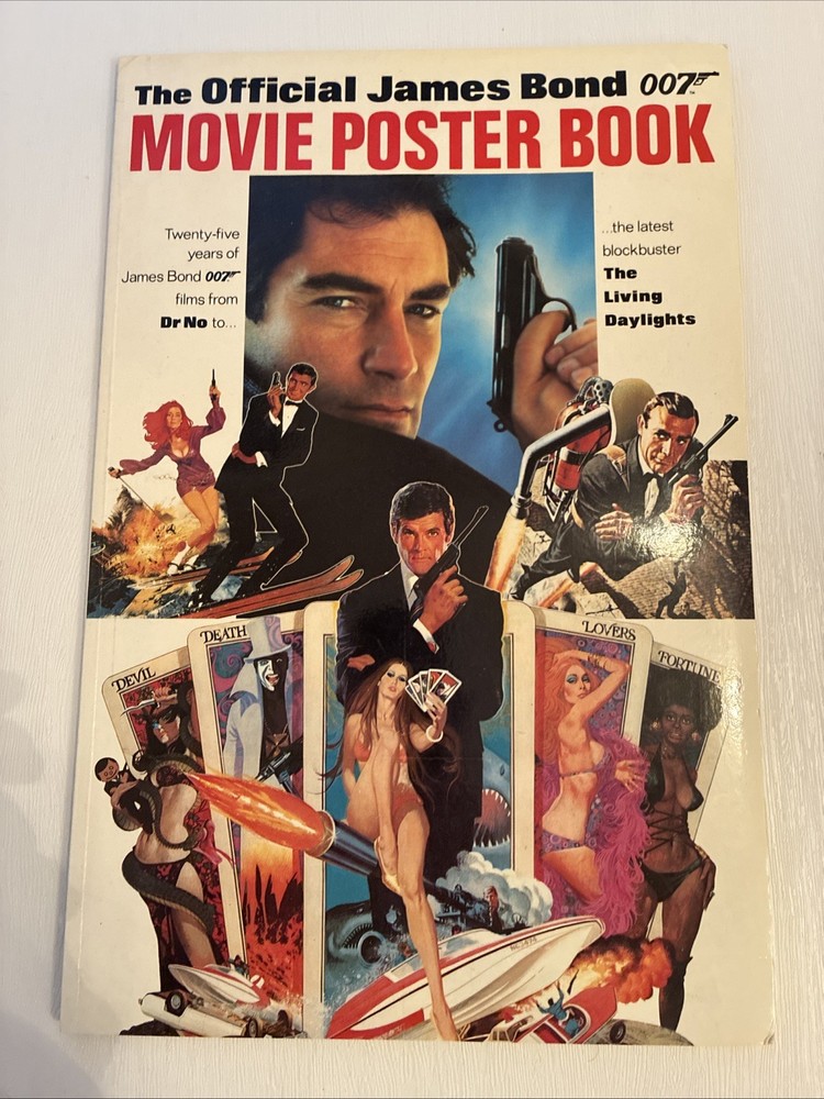 The Official James Bond Movie Poster Book 11.5×17 Sally Hibbin Nm Condition
