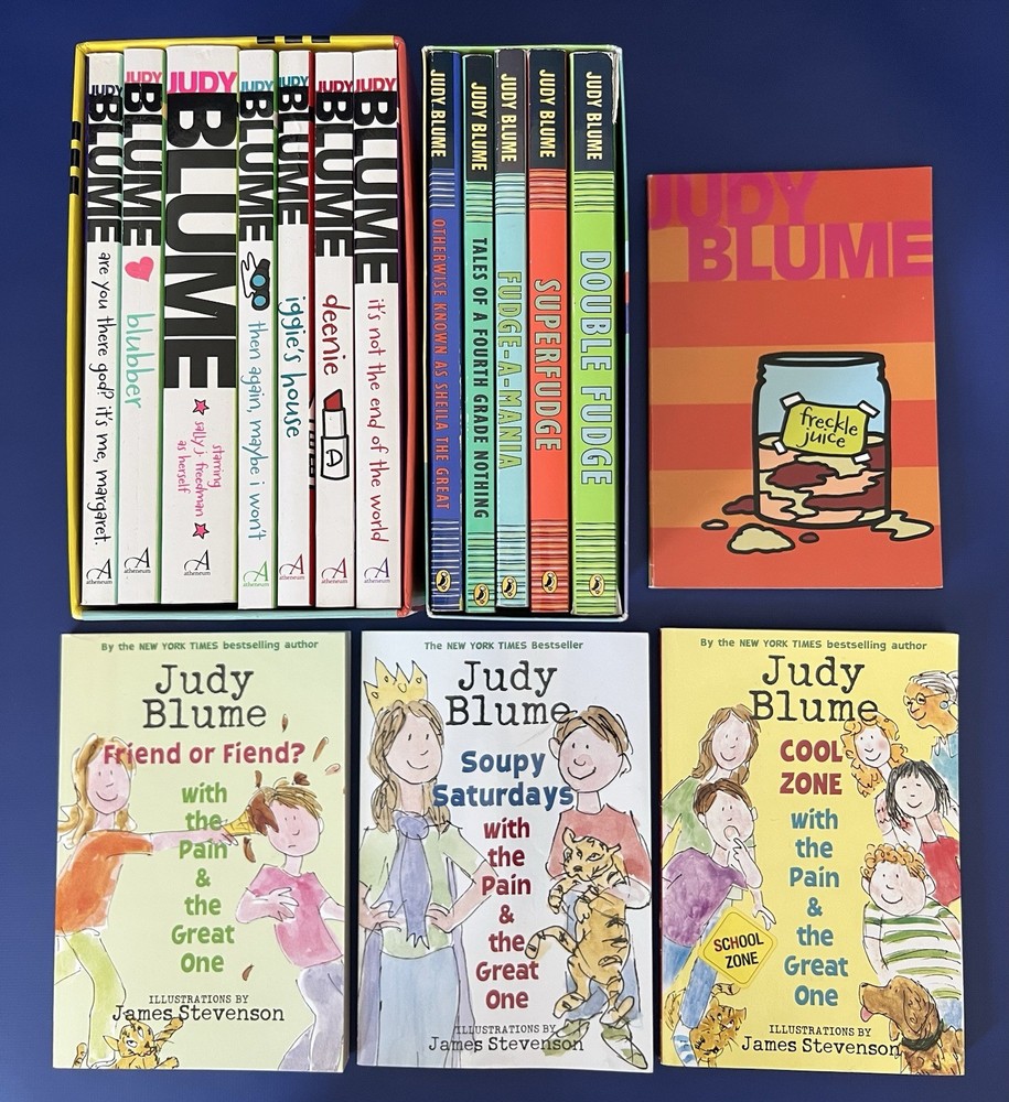 Huge Lot of 16 Judy Blume Books (2 Box sets and Hard To Find Paperbacks)