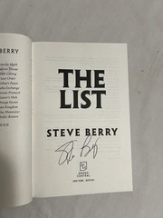 The List SIGNED by Steve Berry (2025, Hardcover)