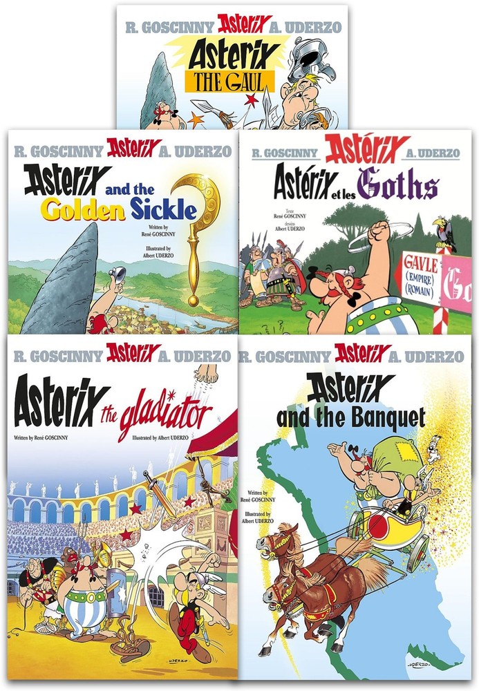 Asterix Series 1 Collection 5 Books Set 1-5 Asterix The Gaul by Rene Goscinny