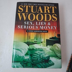 Sex Lies & Serious Money Distant Thunder Skin Game Stuart Woods Black HC Lot 3