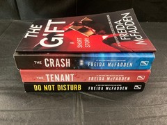 Lot of 4 Freida McFadden Paperback – Crash/Tenant/Do Not Disturb/Gift