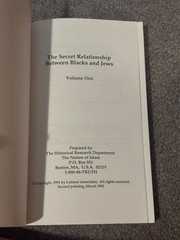 THE SECRET RELATIONSHIP BETWEEN BLACKS AND JEWS Vol.1 Nation Of Islam 2nd print