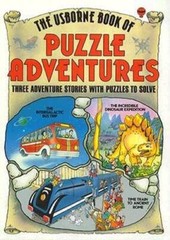 The Usborne Book of Puzzle Adventures Three Adventure Stories with Puzzle – GOOD