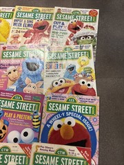 CTW sesame street magazine lot Of 18 – 1998 1999 & 2000 Vintage Elmo Big Bird