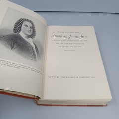 American Journalism: 1950 The Macmillan Company Hardcover Frank Luther Mott