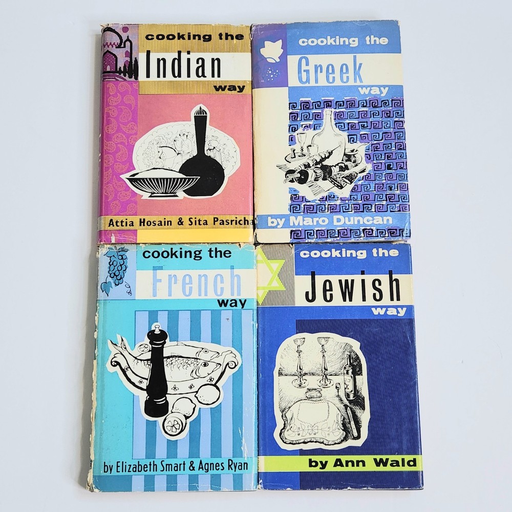 Vintage 1960s International Hardcover Cookbooks Spring Books Dust Jackets Lot 4
