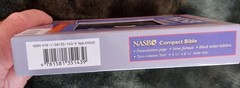 NASB Updated Edition Compact Bible Black Snap-flap Bonded Leather