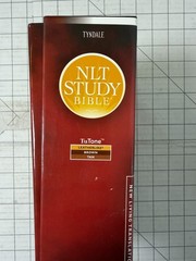 NLT Study Bible New Living Translation TuTone Brown & Tan LeatherLike Boxed EUC