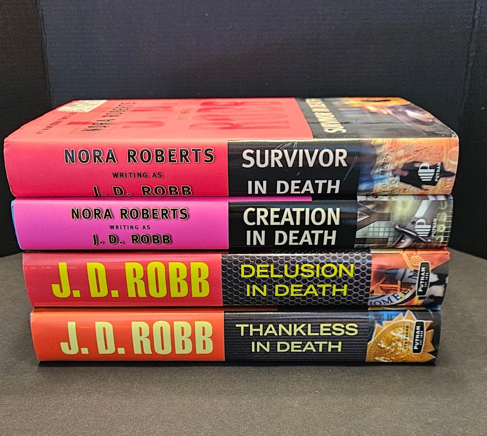 J.D. Robb Hardcover Books Mix Lot 4 / Multiple Titles Suspense reading