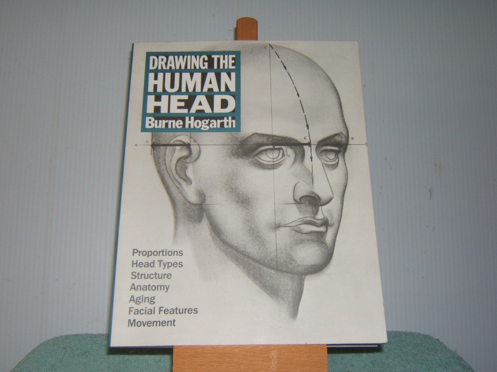 Drawing the Human Head by Burne Hogarth, 1st Paperback Edition, 1st Printing