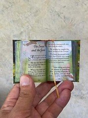 new Aesop’s Fables mini book 2.60″ H hardcover Illustrated 435 pages great gift