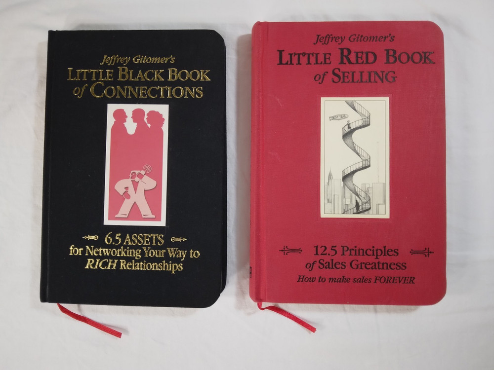 Jeffrey Gitomer’s Little Red Black Books Lot of 2: Sales Selling Connections