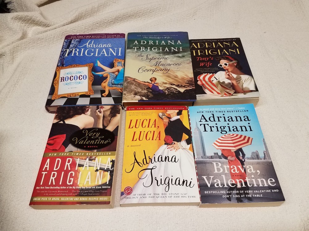 Lot of 6 Adriana Trigiani Books featuring Valentine plus others