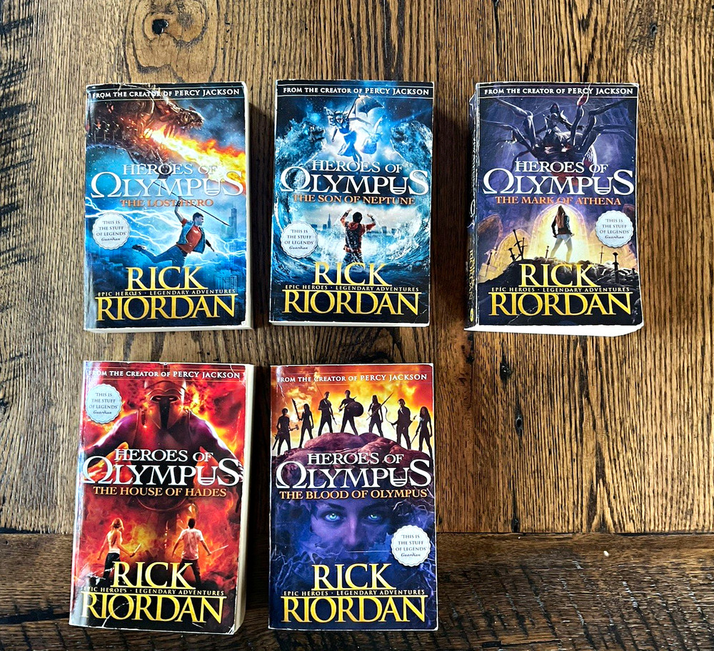 Rick Riordan Percy Jackson Heroes of Olympus 5 Book Set