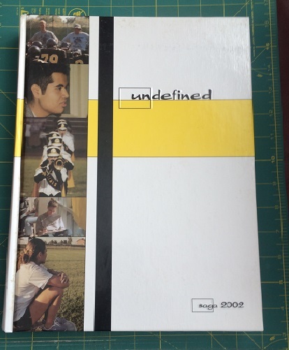 2002 SHAWNEE MISSION WEST „SAGA” HS YEARBOOK, 9 X 12.5 IN HARDBACK., KANSAS