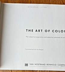 The Art of Color Johannes Itten – Hardcover 1973