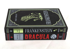 DRACULA Bram Stoker FRANKENSTEIN Mary Shelley Set of 2 Faux Leather Bound NEW