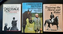 LOT of 3 Vintage Equestrian Hardcover Books Art Dressage Horse Rider Equitation