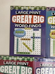 LOT 7 New Large Print GREAT BIG Word-Finds Word Search Kappa Free Shipping NEW