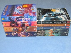 9 Book Lot: HEROES OF OLYMPUS 1-4 & PERCY JACKSON 1-5 by Rick Riordan ~DISNEY