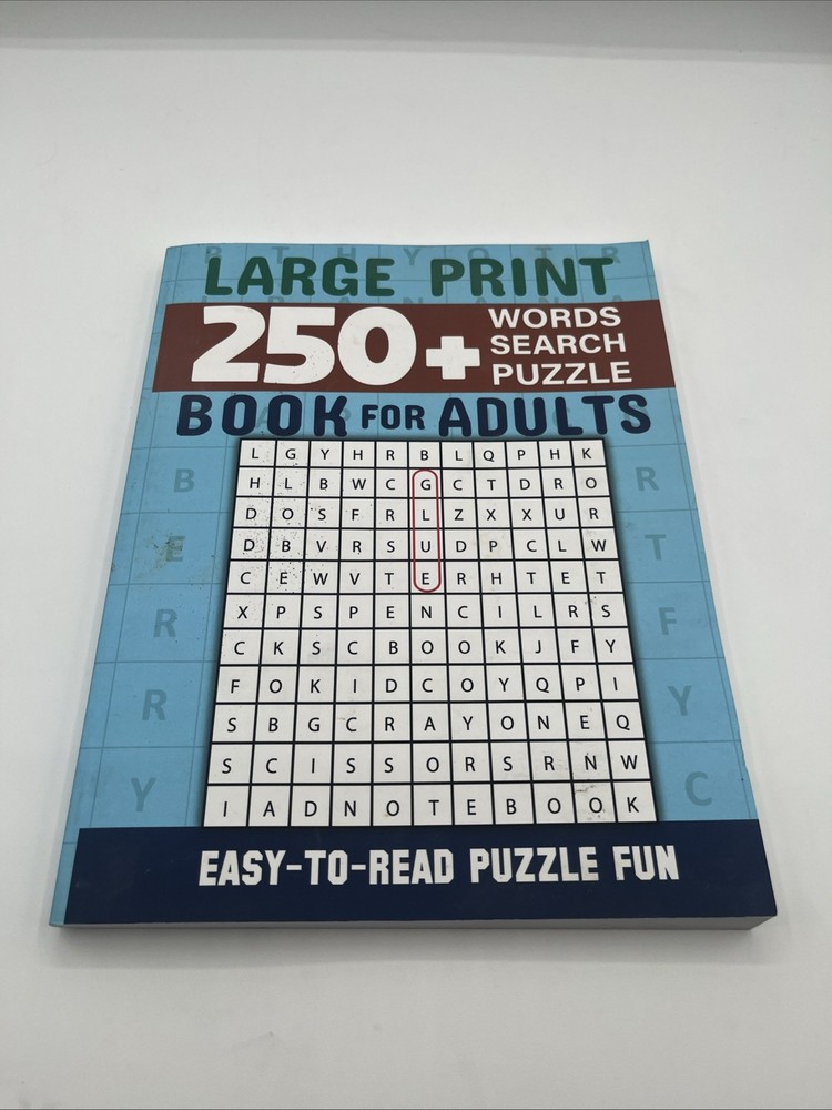 Laura Bidden Word Search Book 250 Word Puzzles with Solutions for Ad Paperback