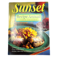 Vtg Sunset Recipe Annual 1998 Edition Cookbook Hardcover 312 Pages Full Color