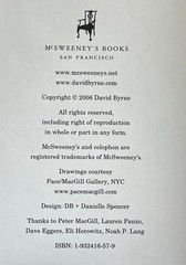 David Byrne Arboretum McSweeney’s 2006 Conceptual Art Book Illustrated