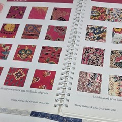 Dating Fabrics A Color Guide 1800-1960 Eileen Jahnke Trestain Spiral HC Book