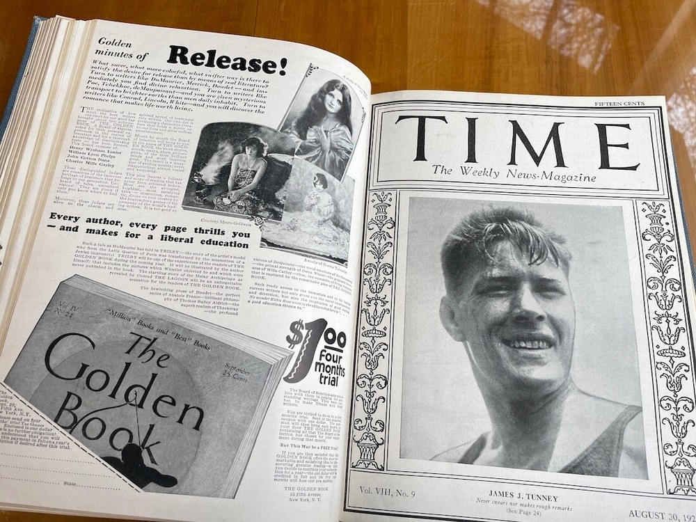 TIME Magazine – Bound Volume – July-December 1926 – Rare Original!