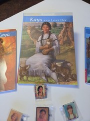 12 American Girl Mixed Lot 3 Kaya Paperback Books 8 American Girl Lapel Pins