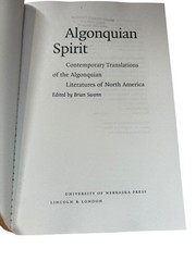 Algonquian Spirit Brian Swann 2005 Indigenous Literature Folklore University of
