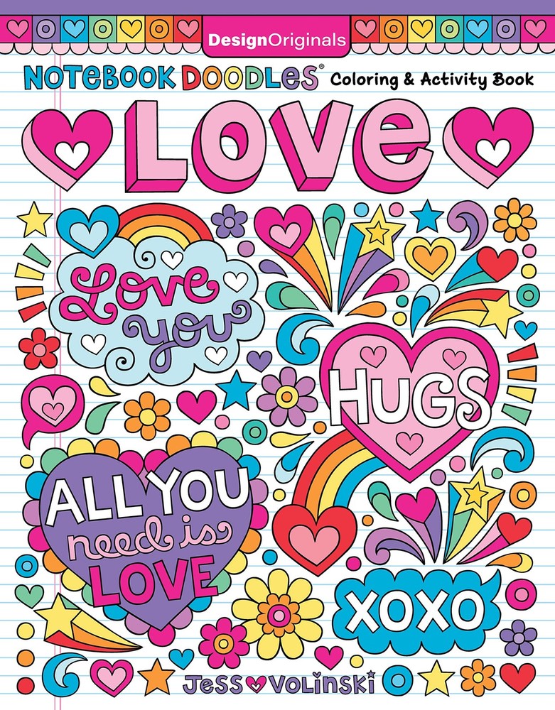 Notebook Doodles Love: Coloring & Activity Book (Design Originals) 32 Sweet…