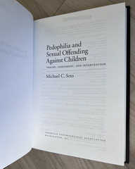 PEDOPHILIA and SEXUAL OFFENDING AGAINST CHILDREN 2008 Hardcover NO DUST JACKET