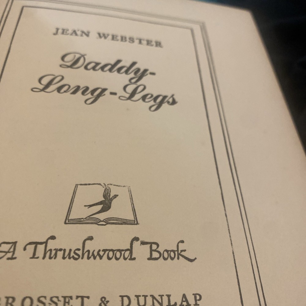 Daddy Long-Legs by Jean Webster (Love Story, Vintage 1940 Hardcover No DJ) well