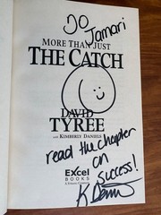 SIGNED! / MORE THAN JUST THE CATCH DAVID TYREE & KIMBERLY DANIELS 2008 HC/DJ 1ST