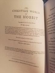 The Christian World of the Hobbit by Devin Brown (signed copy)