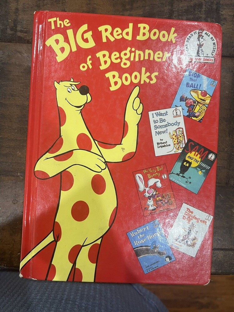 Dr. Seuss The Big Red Book of Beginner Hard Cover Several Stories 344 Pages