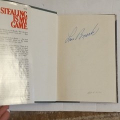 Lou Brock & Franz Schulze Stealing Is My Game Hardcover 1974 Illus Signed
