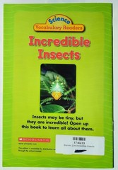 Science Vocabulary Readers (VG Condition, 16-24 pages, Pbk, Scholastic)