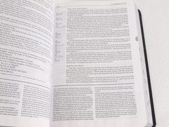 Zondervan NIV Life Application Study Bible Indexed Black Leather 1984 2011 USA