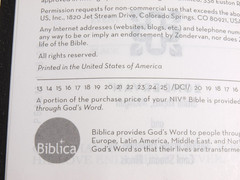 Zondervan NIV Life Application Study Bible Indexed Black Leather 1984 2011 USA
