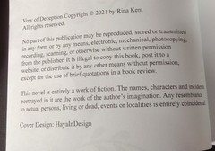 Vow of Deception by Rina Kent The Last Chapter Book Shop Exclusive Ed. 2021 PB