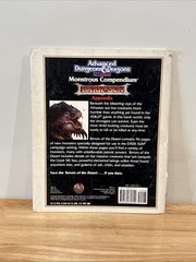 AD&D 2nd Ed Monstrous Compendium Dark Sun Appendix #1 – Terrors Of The Desert