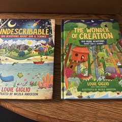 Lot of 2 Louie Giglio Kids Devotionals: Indescribable + The Wonder of Creation