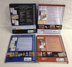 Rose Book of Bible Charts Vol 2, Tabernacle, Maps, Temple & MORE – Lot of 4 HC