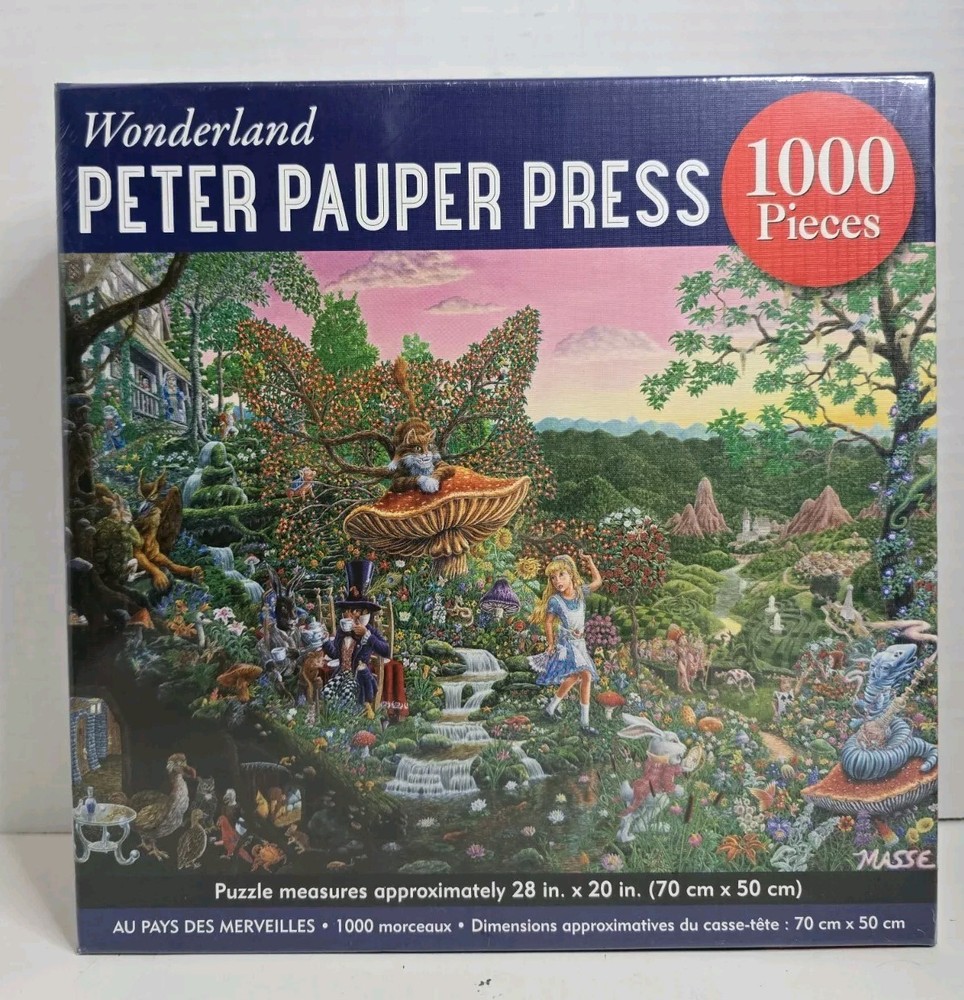 ALICE IN WONDERLAND 1,000 PIECE JIGSAW PUZZLE By Inc. Peter Pauper Press Sealed